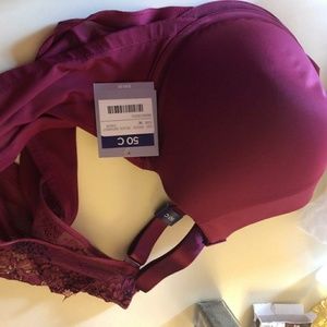 NWT bra Front-close Underwire Tshirt 50C